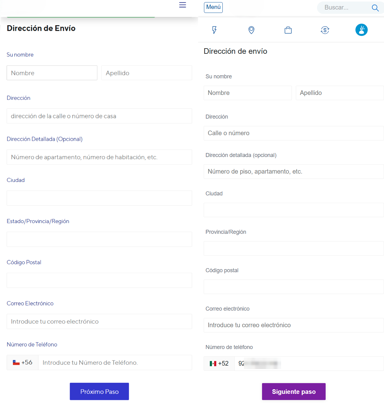 Figure 8. The campaign requests users' full personal details (name, address, email, and phone number) before escalating to payment data collection.