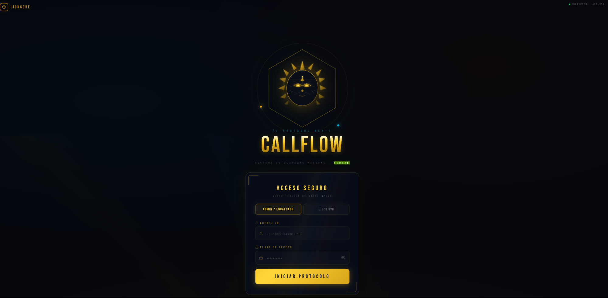 Figure 13. Login panel of CallFlow at callbalonx[.]info.