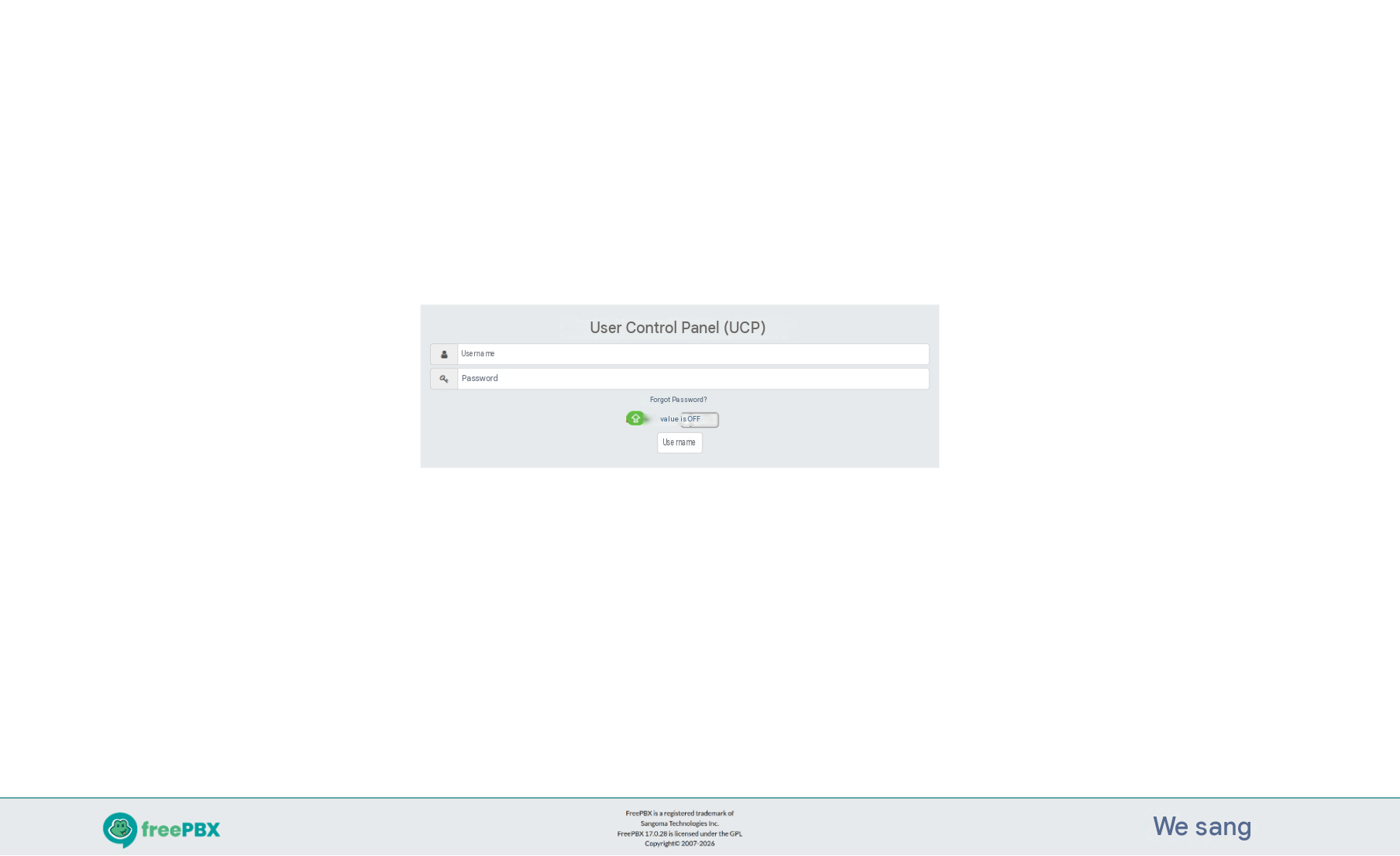 Figure 14. FreePBX management panel connected to the callbalonx[.]info backend.