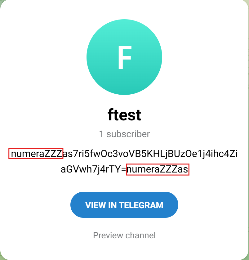 Figure 15. Telegram C2 dead-drop method. numeraZZZas is used as a marker string.