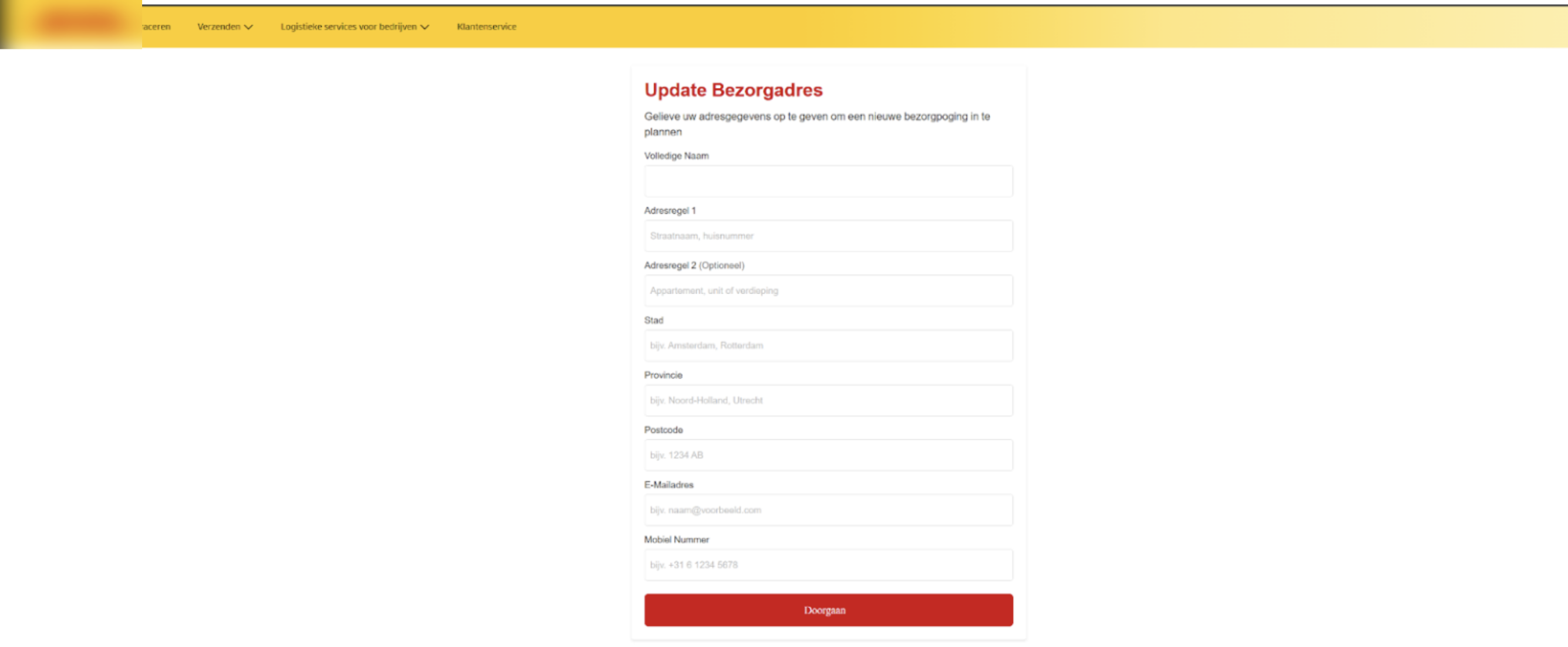 Figure 15. Once victims click through the fake tracking notice, their trust is abused to harvest personal and financial information.