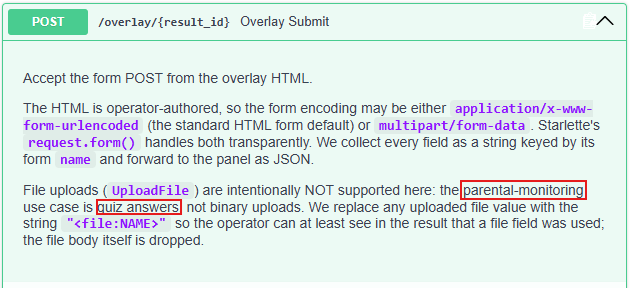 Figure 18. RemControl Proxy Docs - API endpoint for submitting stolen credentials.