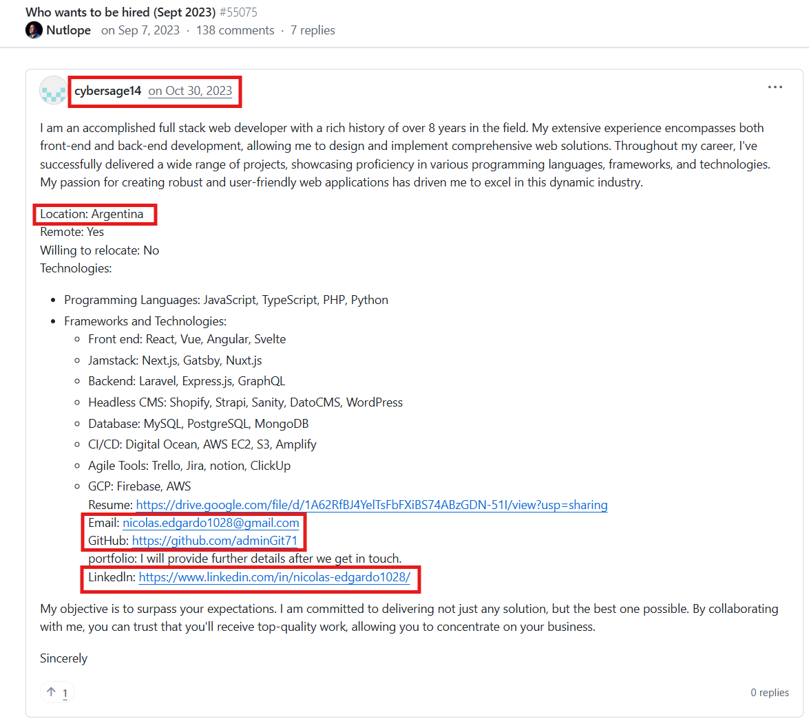 Figure 1. Cybersage14 GitHub and CV. Figure 1. Cybersage14 GitHub and CV.