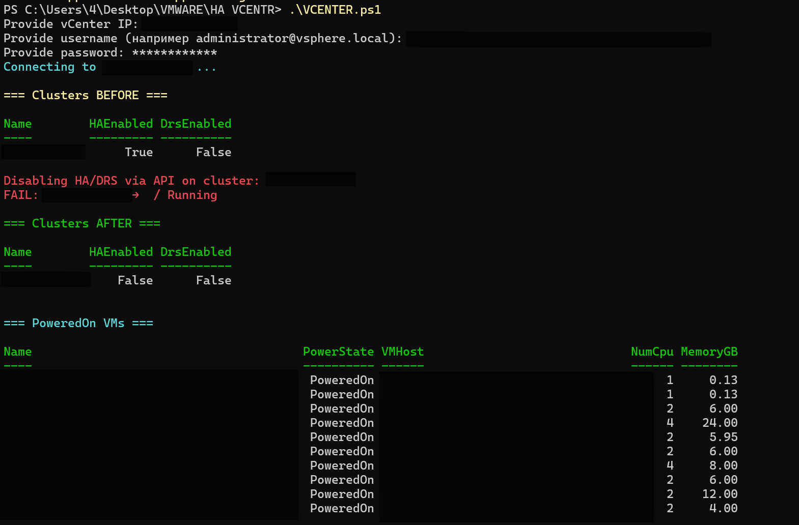 Figure 20. Executing script.