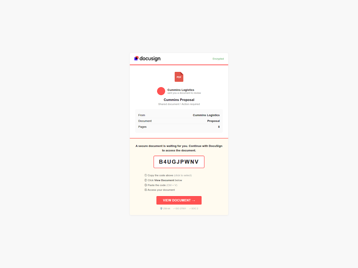 Figure 20. Examples of Adobe Acrobat and Docusign-themed templates.