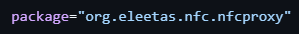 NFCProxy package name