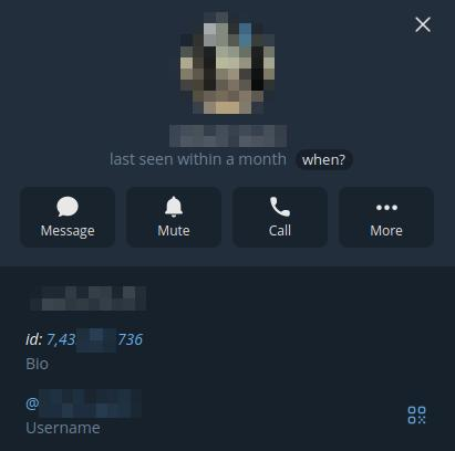 Figure 25. Telegram accounts assessed as operator-controlled. Figure 25. Telegram accounts assessed as operator-controlled.