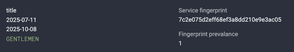 Figure 3. Title of the Rocket Chat page with name “GENTLEMEN”