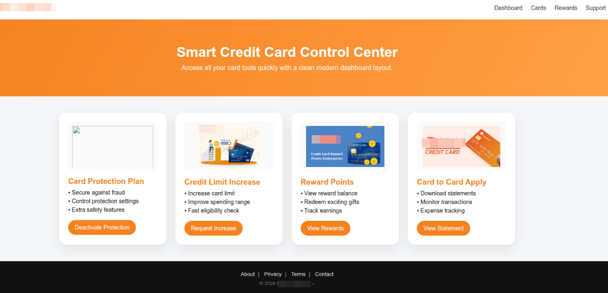 Figure 3: Example screenshots of various bank-themed phishing pages.