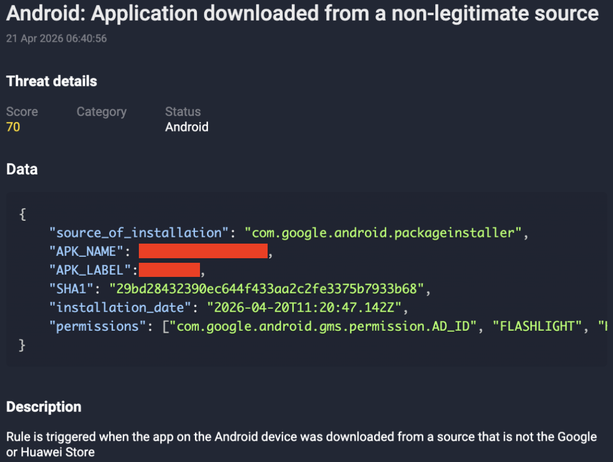 Figure 4. Thirdly, the fake banking app is installed.