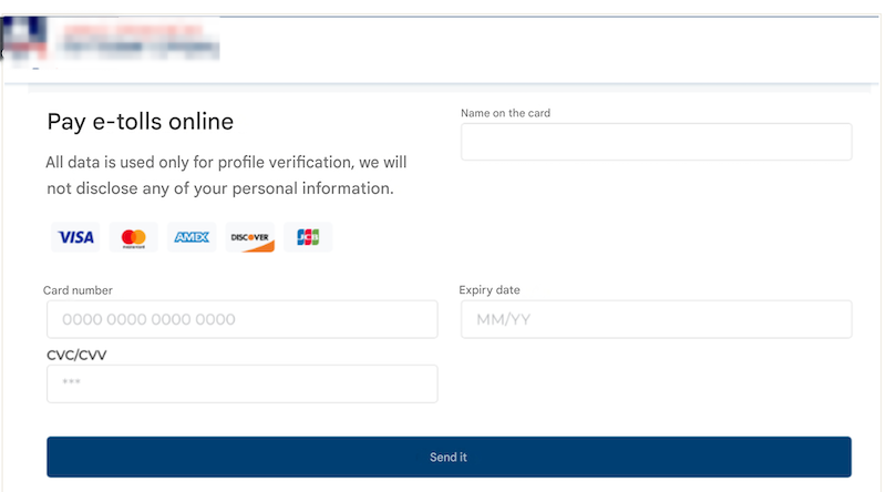 Figure 4: Fake payment portal designed to steal victim payment data. Figure 4: Fake payment portal designed to steal victim payment data.