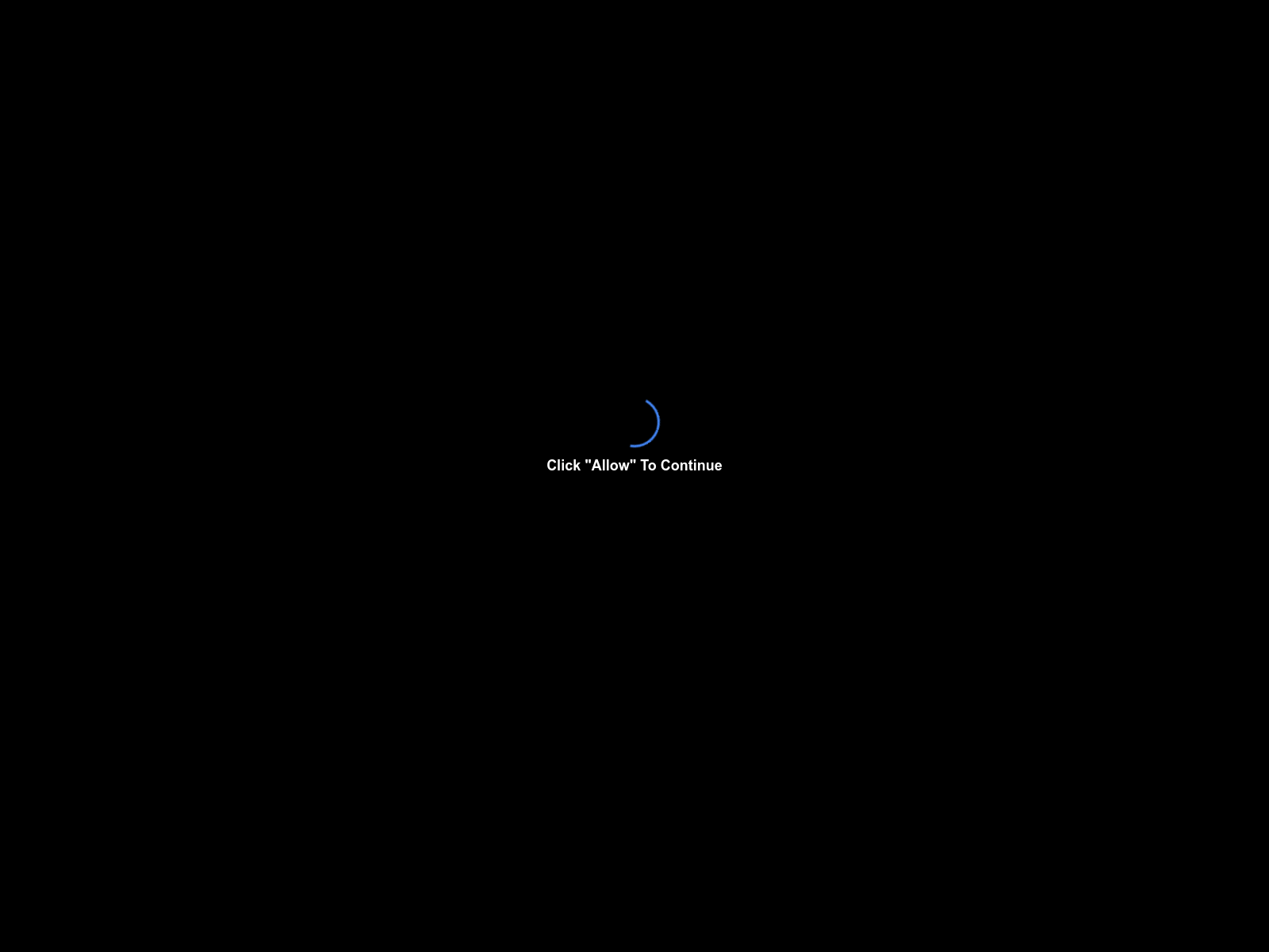 Figure 5: Social engineering page prompting victims to grant browser notification permissions.