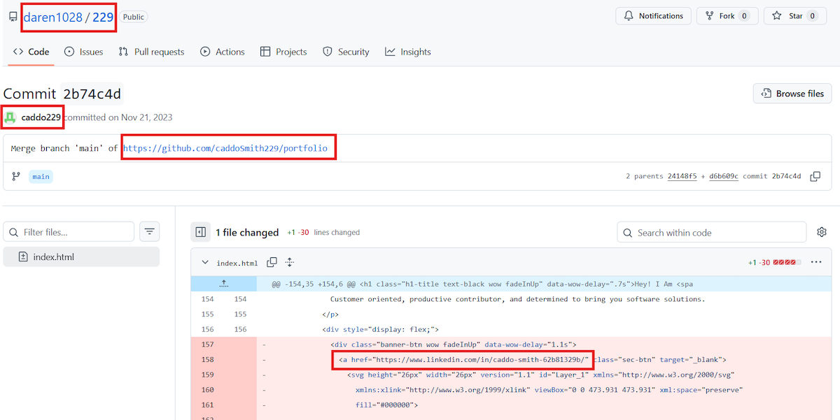 Figure 6. Information about Caddo Smith identity. Figure 6. Information about Caddo Smith identity.