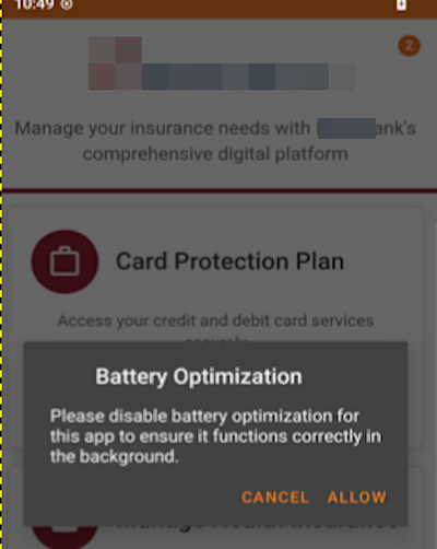 Figure 7. Additional permissions requested for persistence.