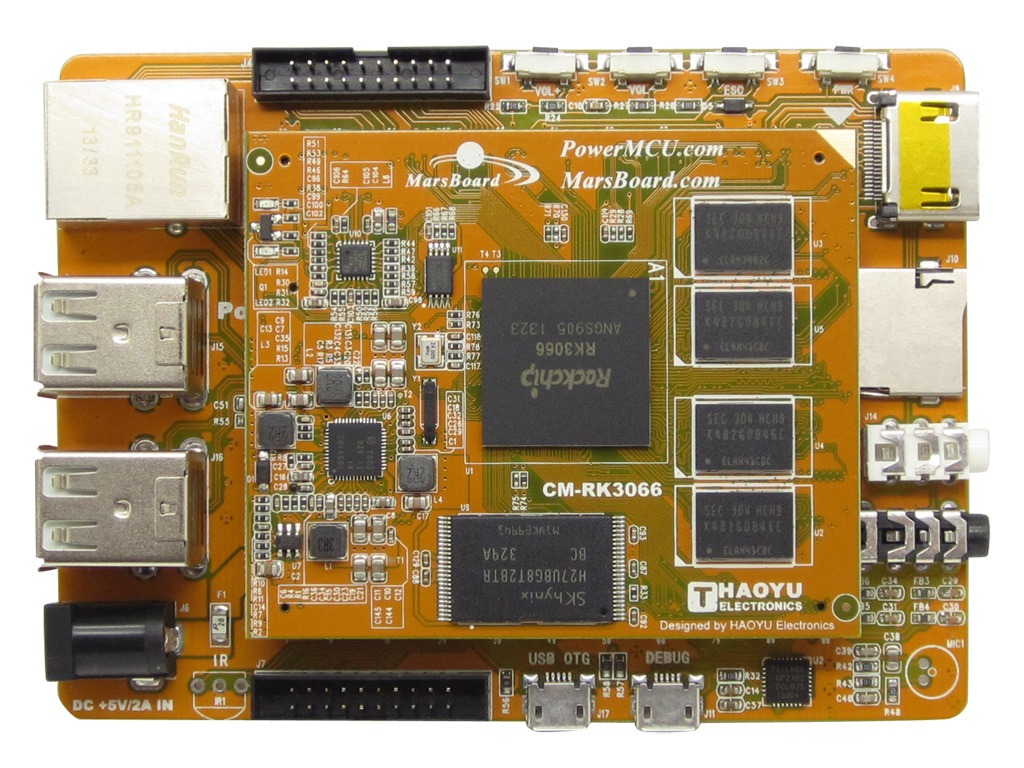 Figure 8: Sample cloud phone motherboard similar to those used in children’s toys and TV set-top boxes.