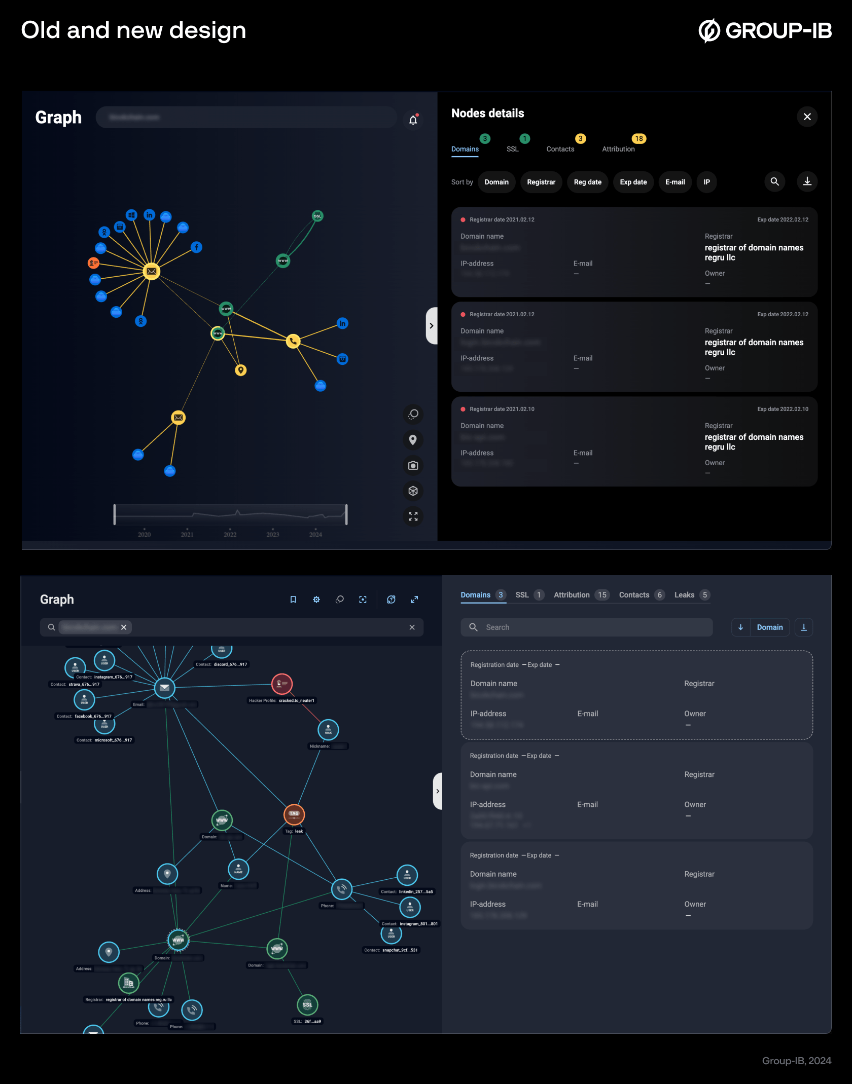 Figures 2-3. Old and new design