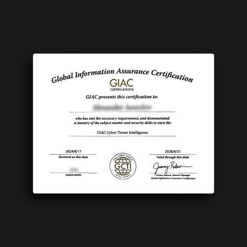  Global Information Assurance Certification