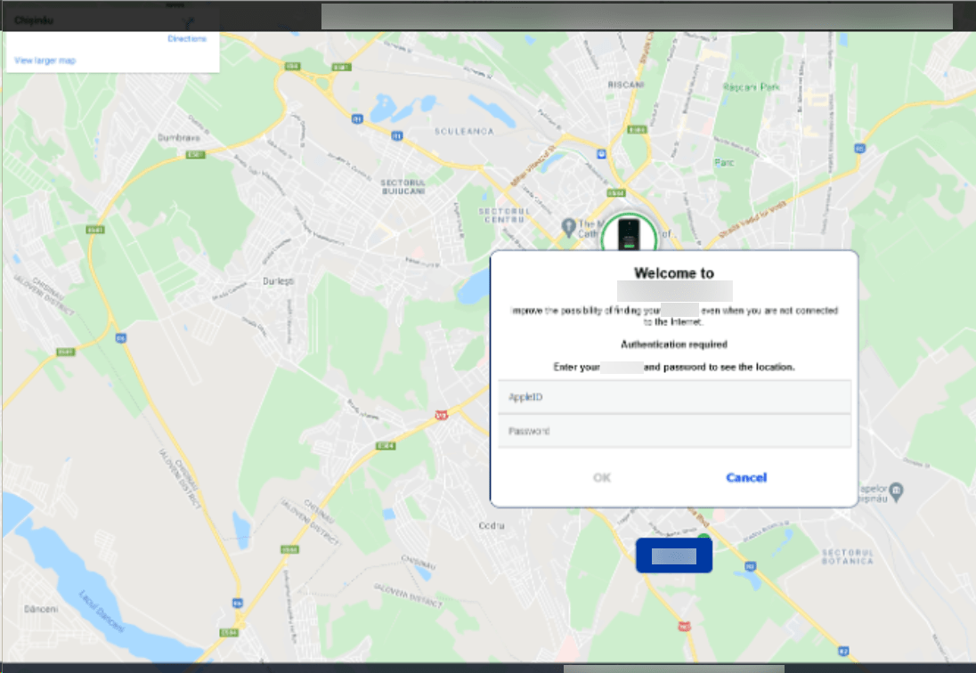 Operación Kaerb: operativo eficaz al cibercrimen 2024 8 Otro ejemplo de la página de phishing de iServer disfrazada como un popular sitio web de servicio móvil basado en la nube