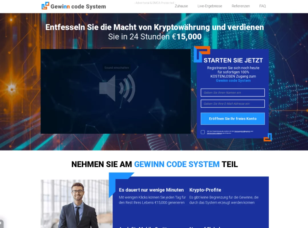 Fake investment scheme which targets German speaking victims