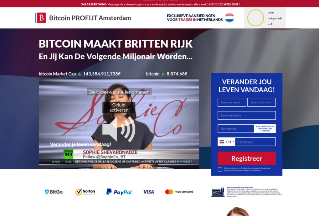 Fake investment scheme which targets Dutch speaking victims