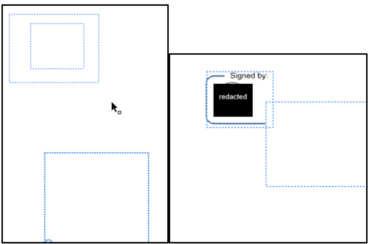 Figure 6. Stamp annotations viewed in editing mode.