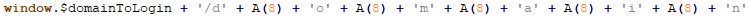 URL addressed by the phishing resource