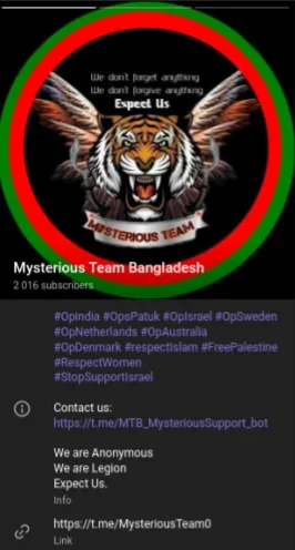 mysterious team bangladesh telegram channel