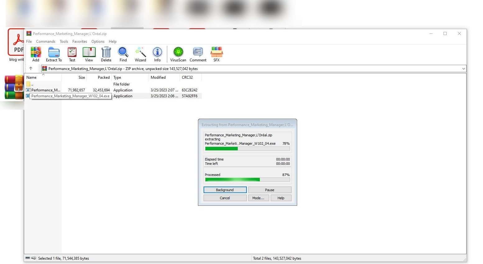 Figure 2. A series of screenshots of DuckTail method of malware distribution via LinkedIn and iCloud link