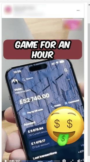 Figure 6. Screenshots of alleged winnings from ‘users’ in Dollars & Euro Pounds.