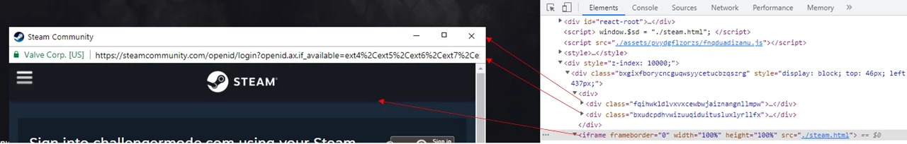 The structure of a BitB window