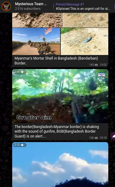 image8 posts in mysterious team bangladesh telegram channel