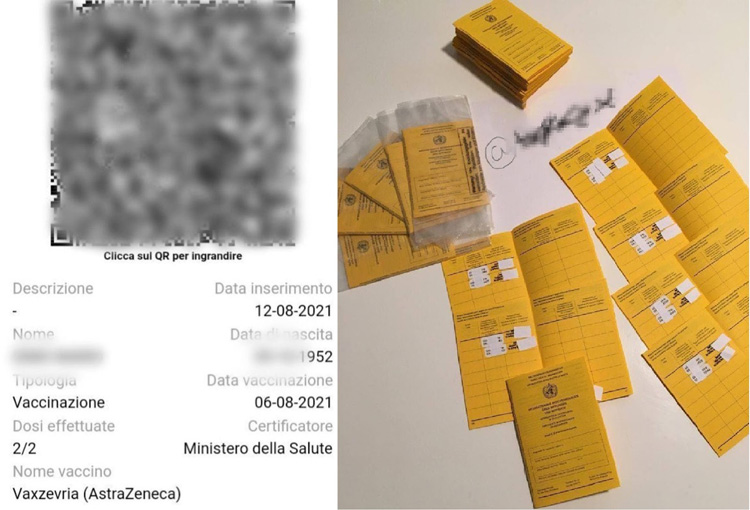 An example of Telegram post offering for sale fake Green Pass An example of Telegram post offering for sale fake Green Pass