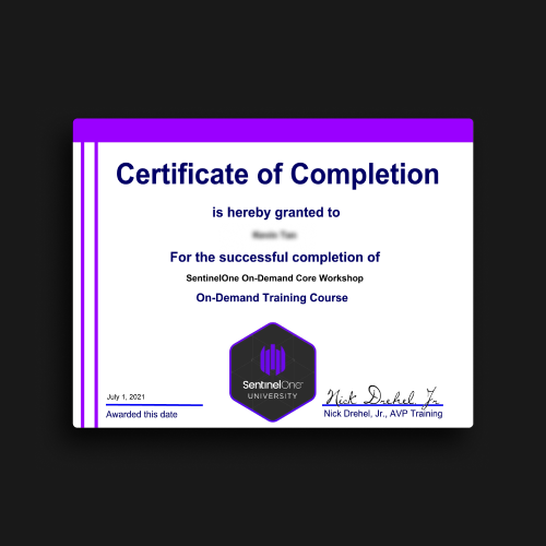 SentinelOne Core Workshop