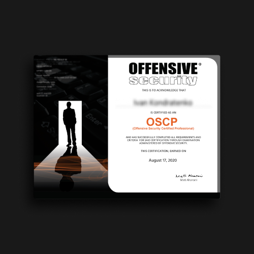 OSCP Certificate