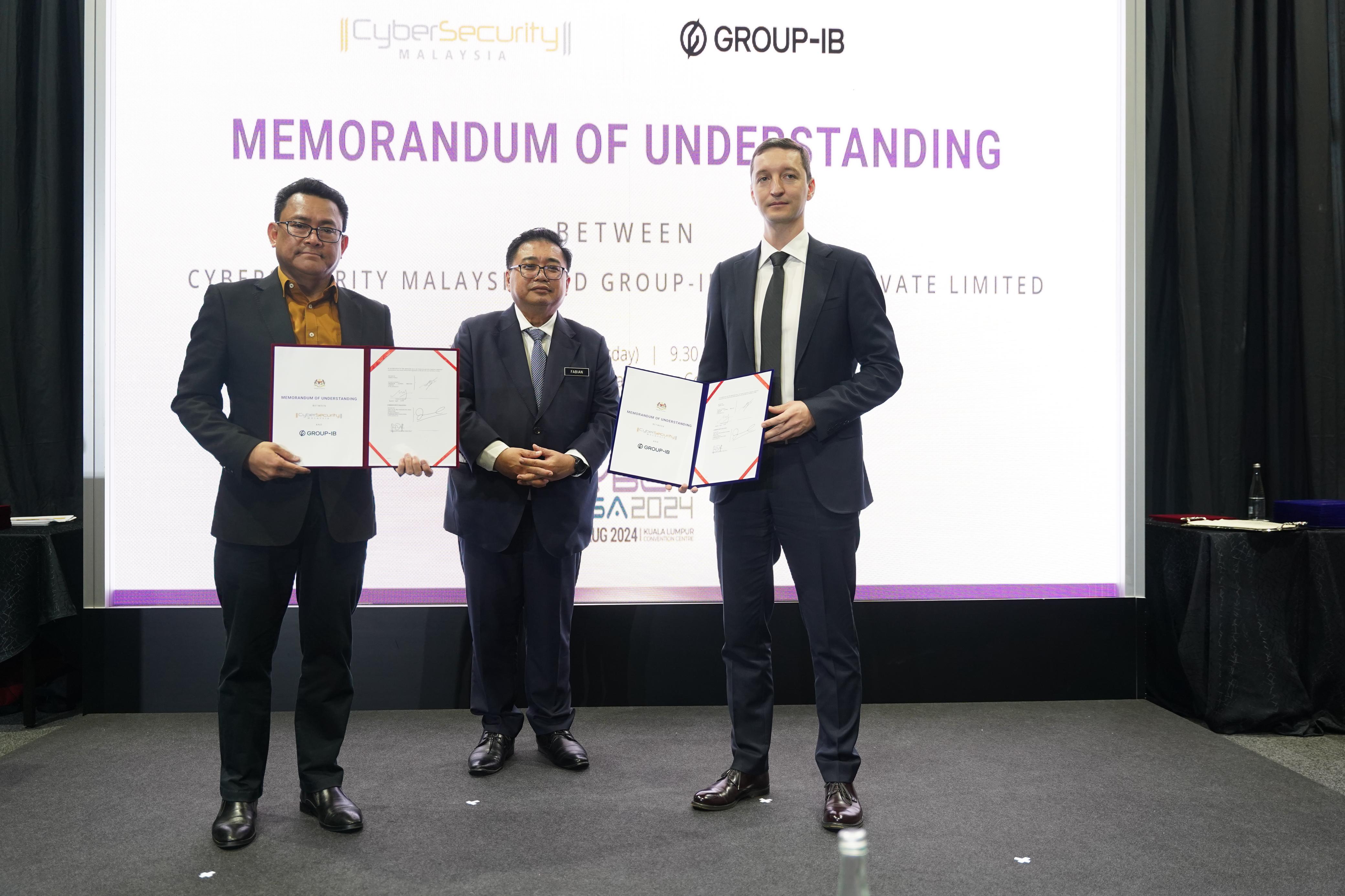 Exchange of the Memorandum of Understanding between CyberSecurity Malaysia and Group-IB
