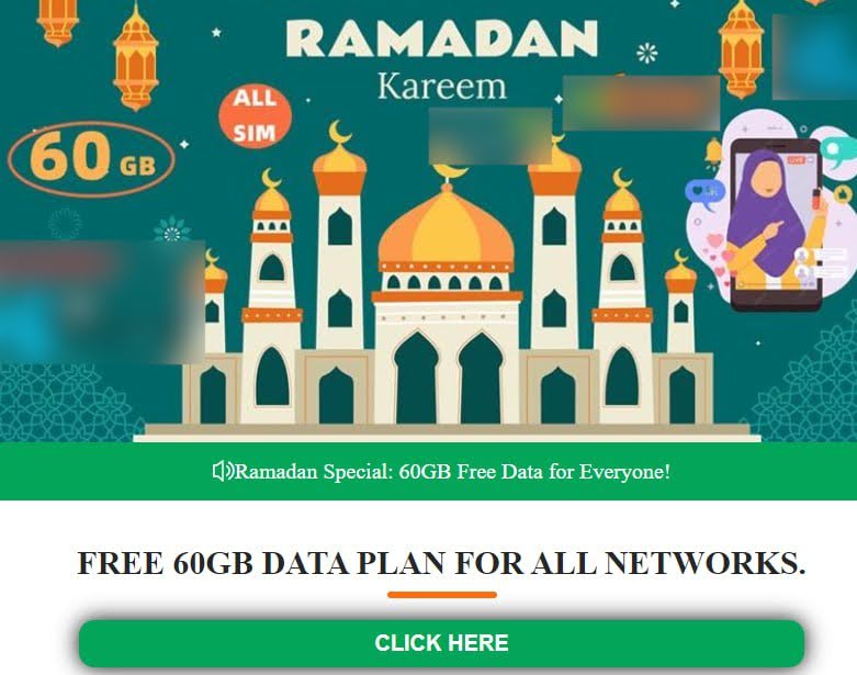 Screenshot of just one of the 375 web pages created by scammers targeting Muslims celebrating Ramadan