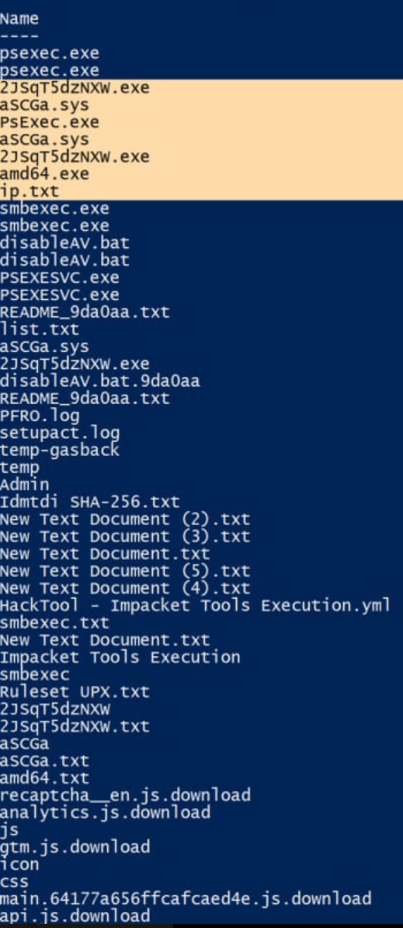 RansomHub affiliate’s arsenal