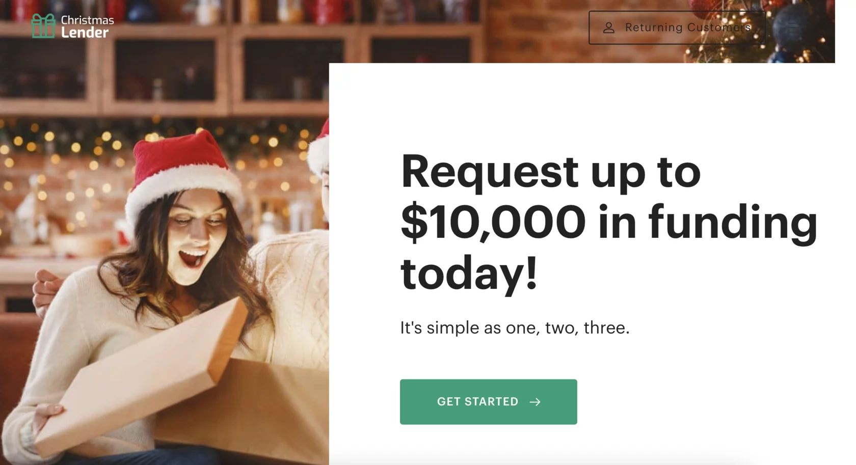 Christmas scam example
