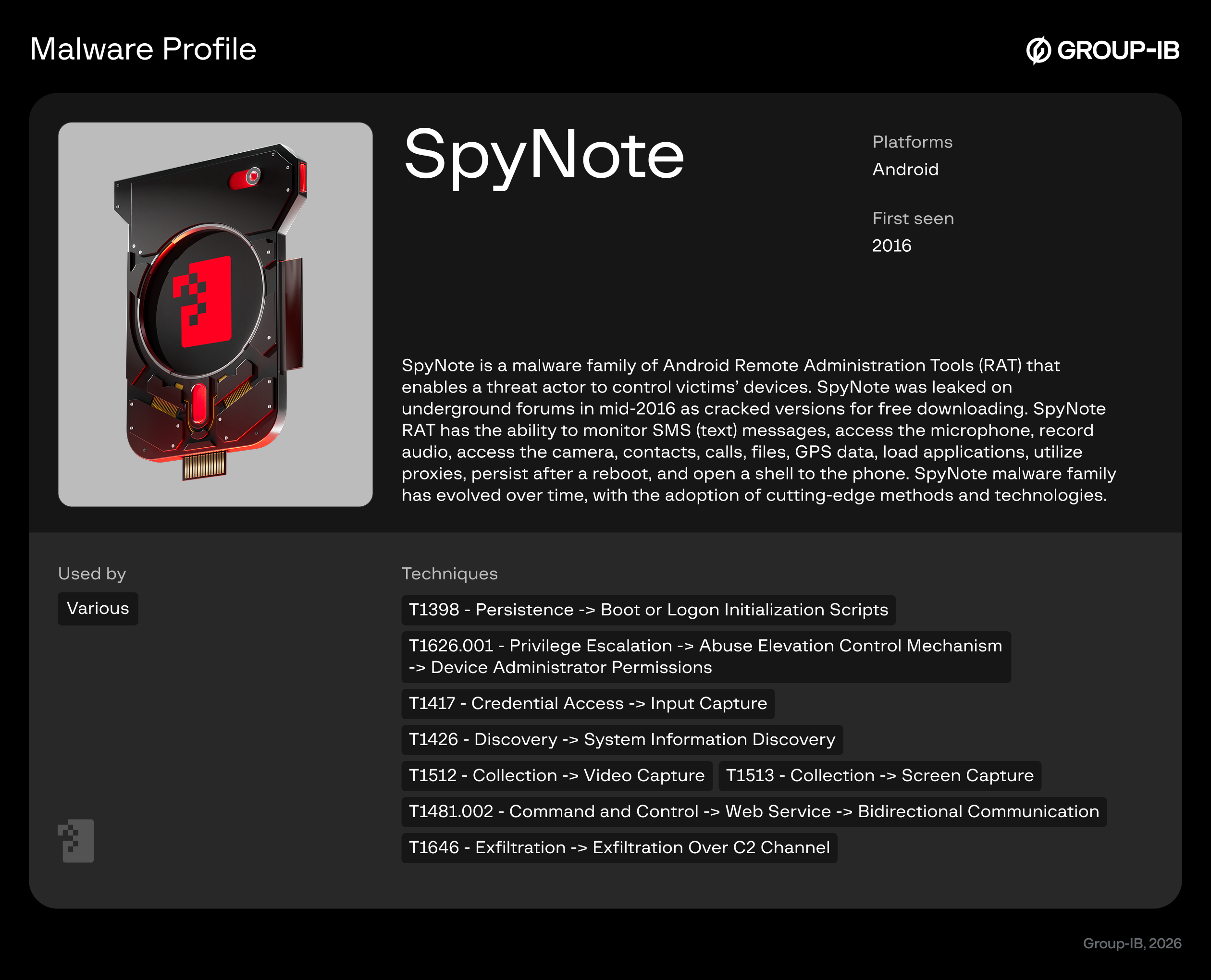 SpyNote profile
