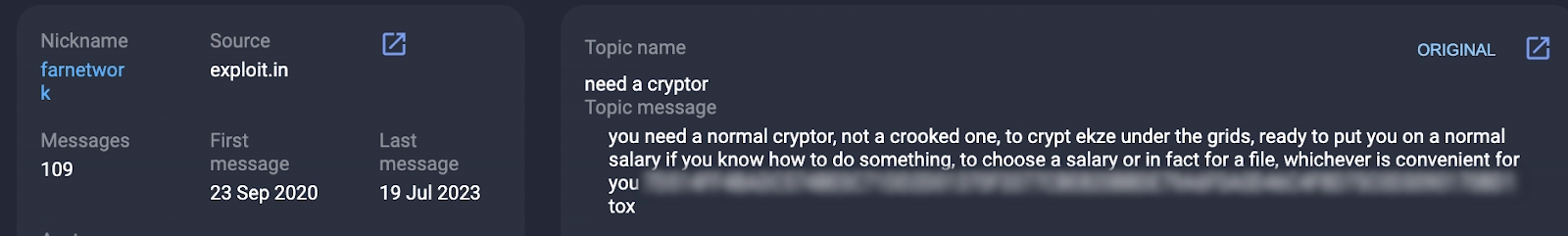 Farnetwork's thread in search of a person who will crypt .exe files translation