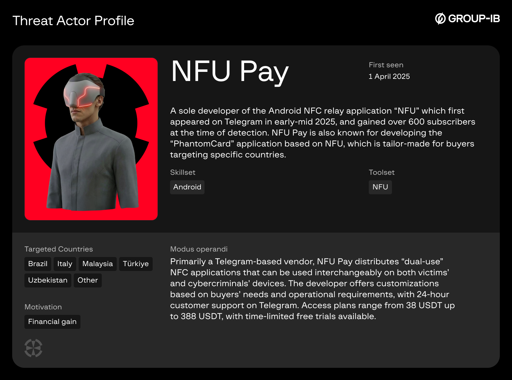Threat Actor Profile — NFU Pay