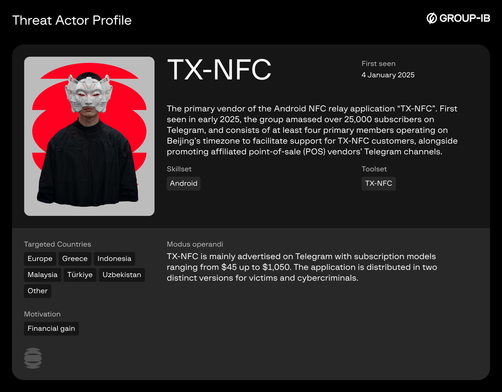 Threat Actor Profile — TX-NFC