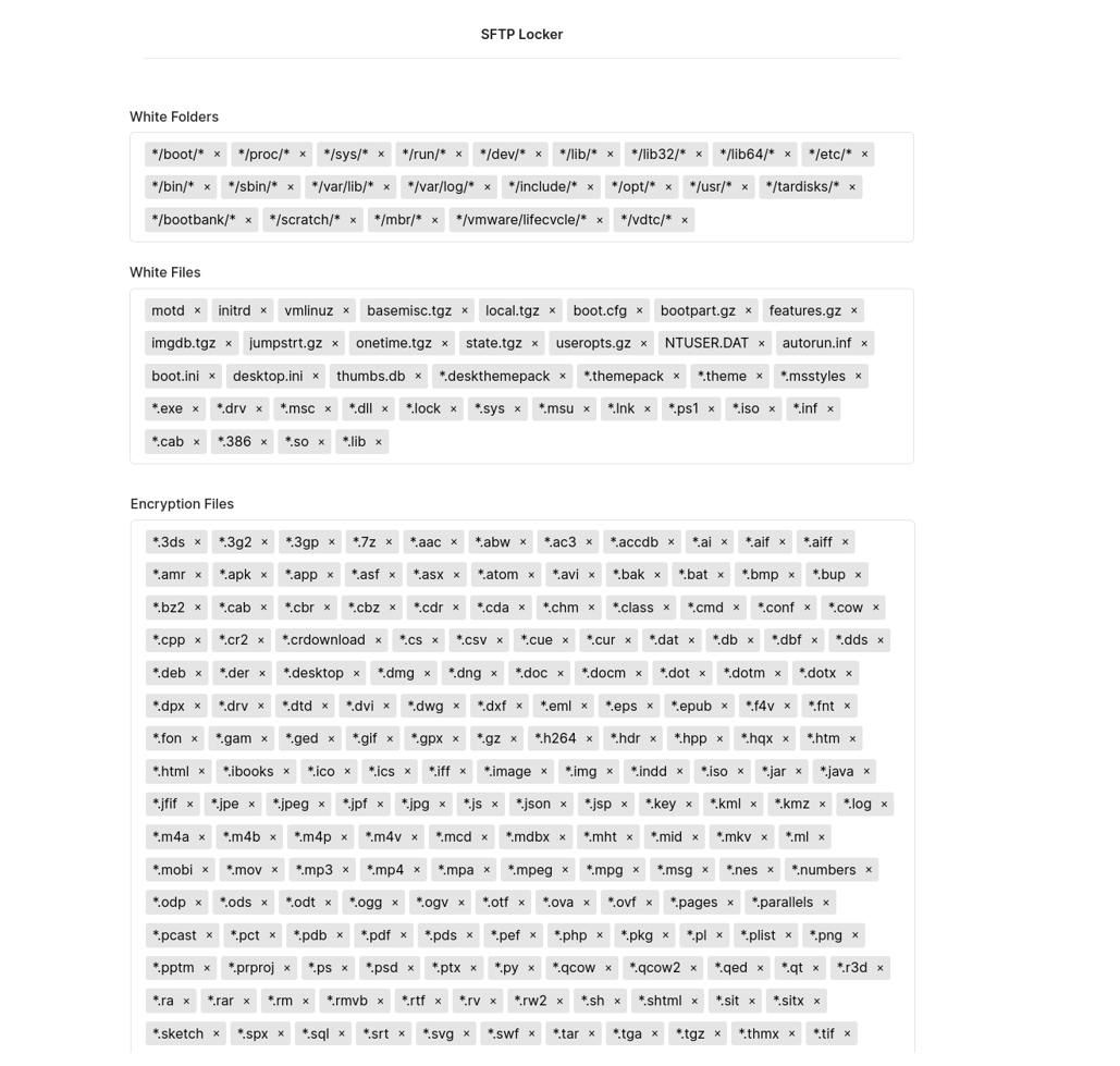 Figure 10. SFTP Locker settings panel for affiliates Figure 10. SFTP Locker settings panel for affiliates