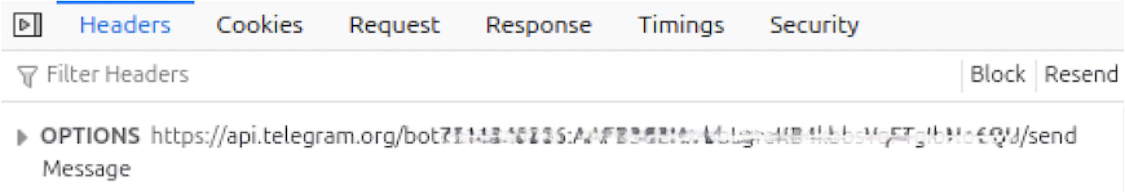 Figure 5, Exfiltration to the Telegram Bot