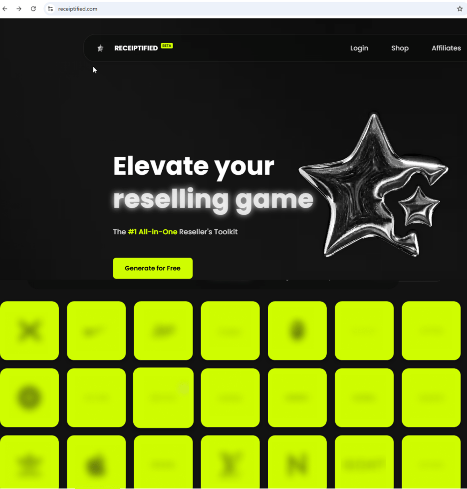 Figure 17. A screenshot of the official <a href=